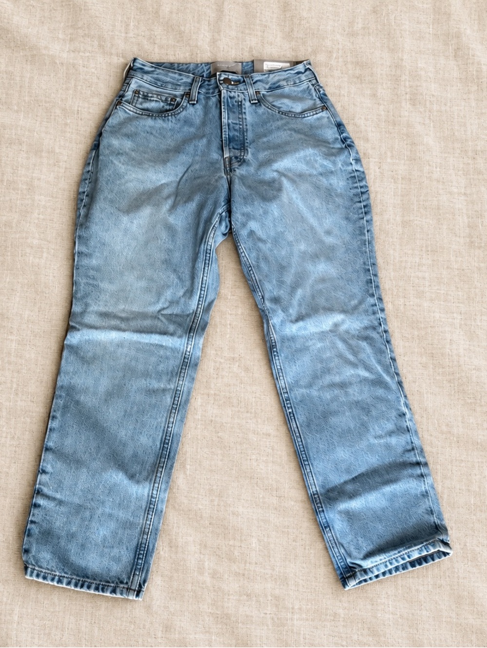 Everlane NWT 90s Cheeky Curvy Size 27 Ankle Vintage Sunbleached Blue